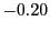 $ -0.20$